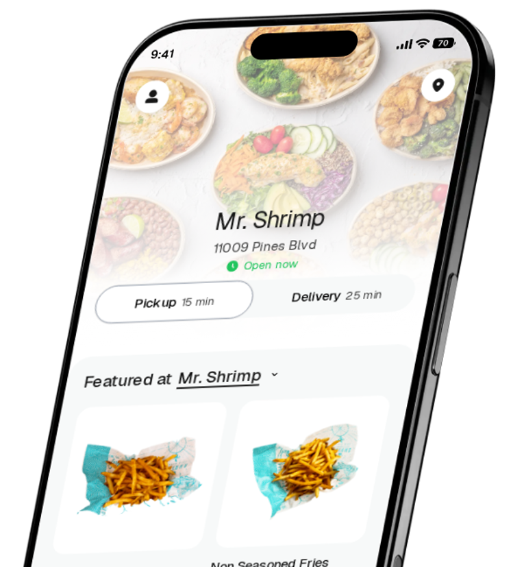 Mr. Shrimp app preview