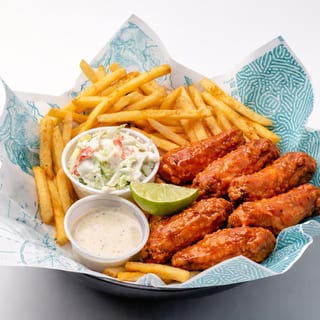 Wings with Fries